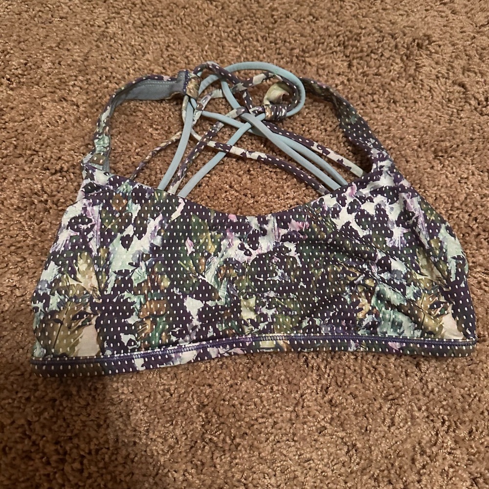 Lululemon Multicolor Strappy Sports Bra
